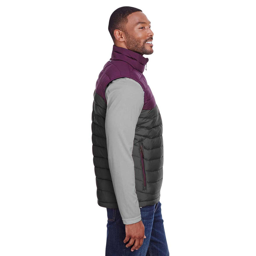 Columbia Men's Black Cherry/Shark Powder Lite Vest