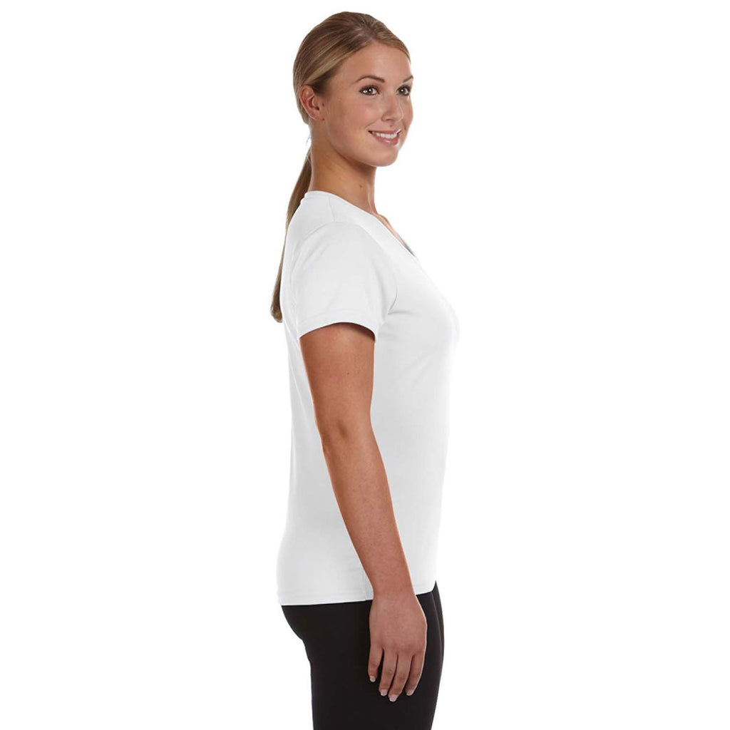 Augusta Sportswear Women's White Wicking-T-Shirt