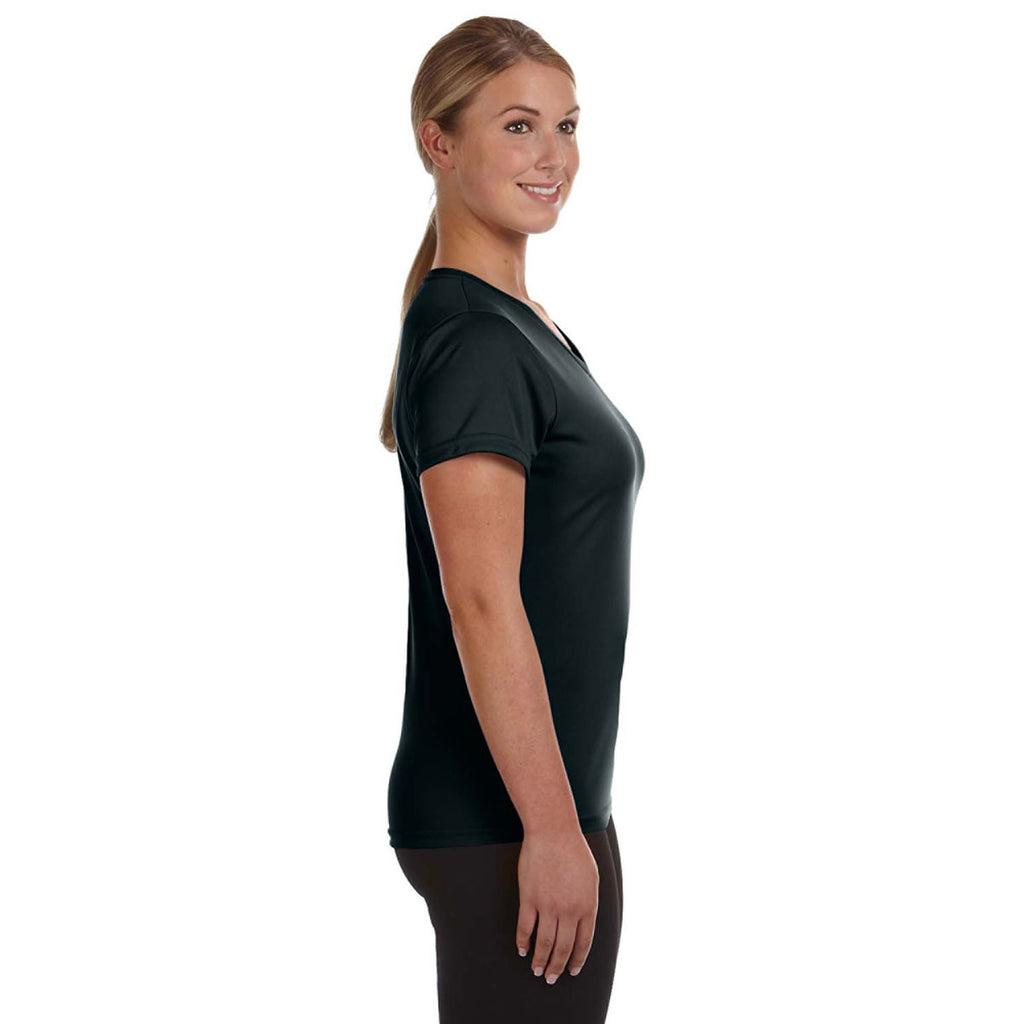 Augusta Sportswear Women's Black Wicking-T-Shirt