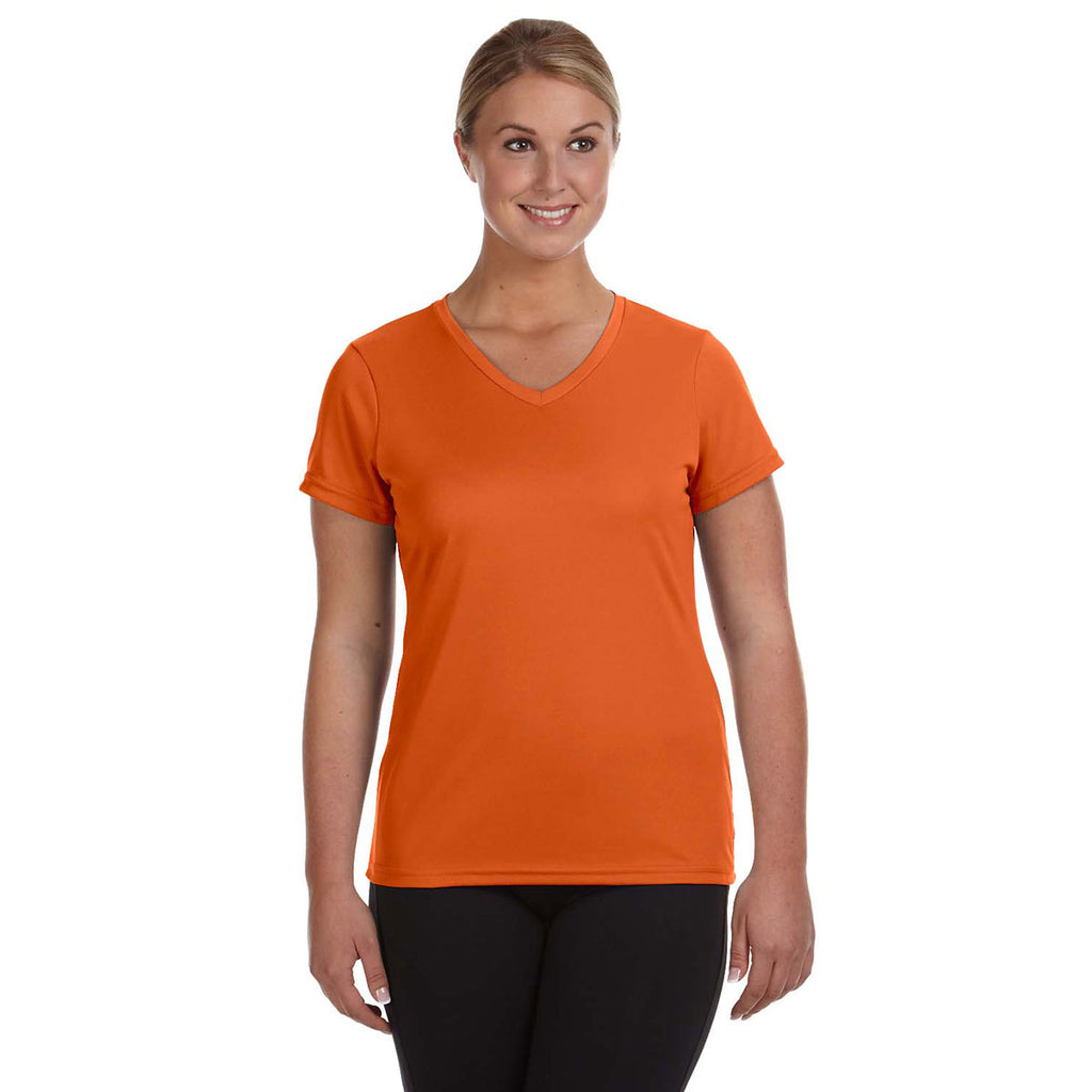 Augusta Sportswear Women's Orange Wicking-T-Shirt