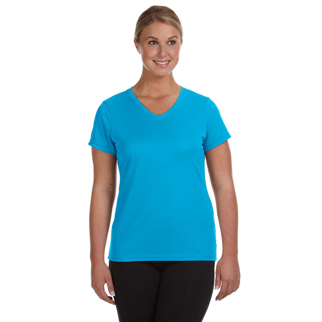 Augusta Sportswear Women's Power Blue Wicking-T-Shirt