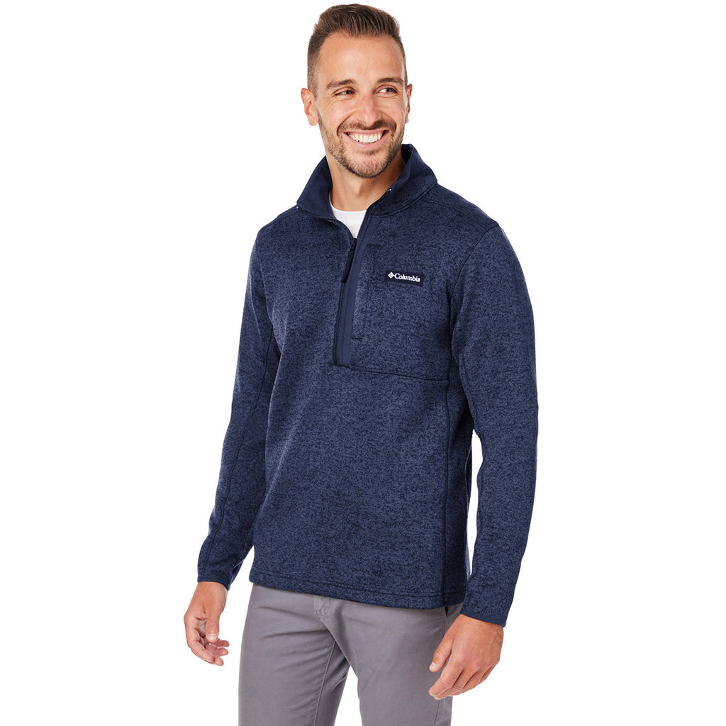 Columbia Men's Collegiate Navy Sweater Weather 1/2 Zip