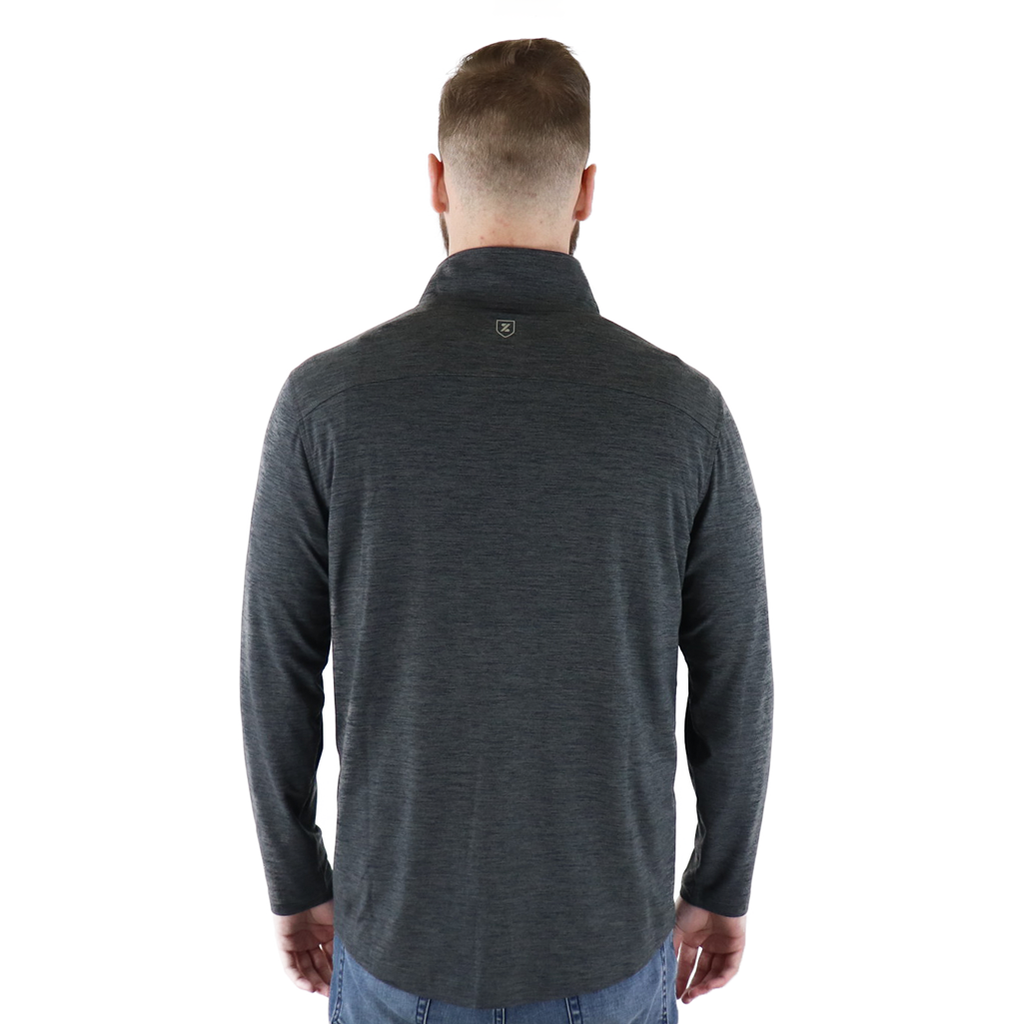 Zusa Men's Charcoal Heather Brisk Quarter Zip