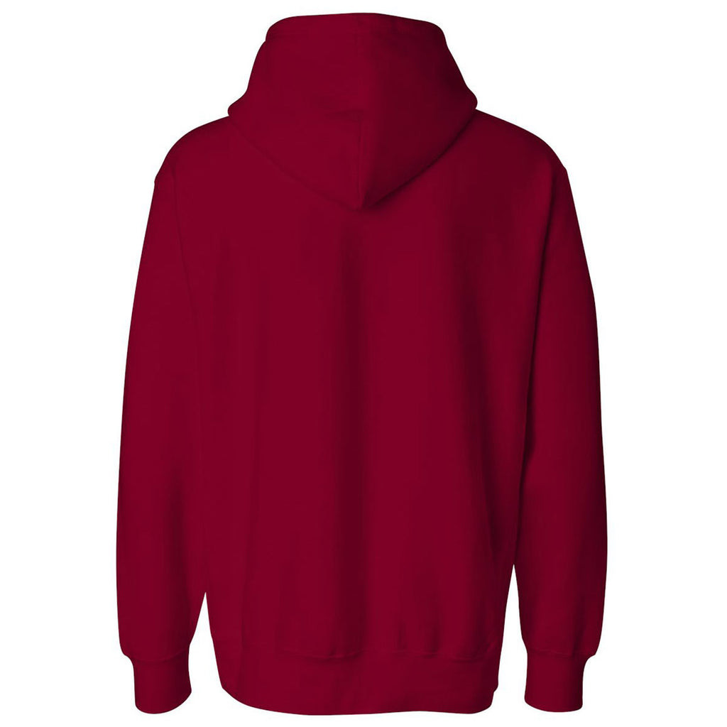 Weatherproof Men's Red Cross Weave Hooded Sweatshirt