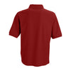 Vantage Men's Crimson Soft-Blend Double-Tuck Pique Polo