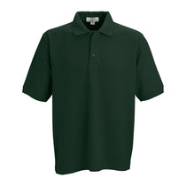 Vantage Men's Dark Forest Soft-Blend Double-Tuck Pique Polo