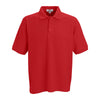 Vantage Men's Red Soft-Blend Double-Tuck Pique Polo