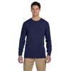 Jerzees Men's J Navy 5.3 Oz Dri-Power Sport Long-Sleeve T-Shirt