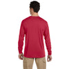 Jerzees Men's True Red 5.3 Oz Dri-Power Sport Long-Sleeve T-Shirt