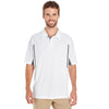 Holloway Men's White/Graphite Avenger Short-Sleeve Polo