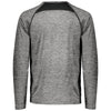 Holloway Men's Black Heather Electrify Coolcore Long Sleeve Tee