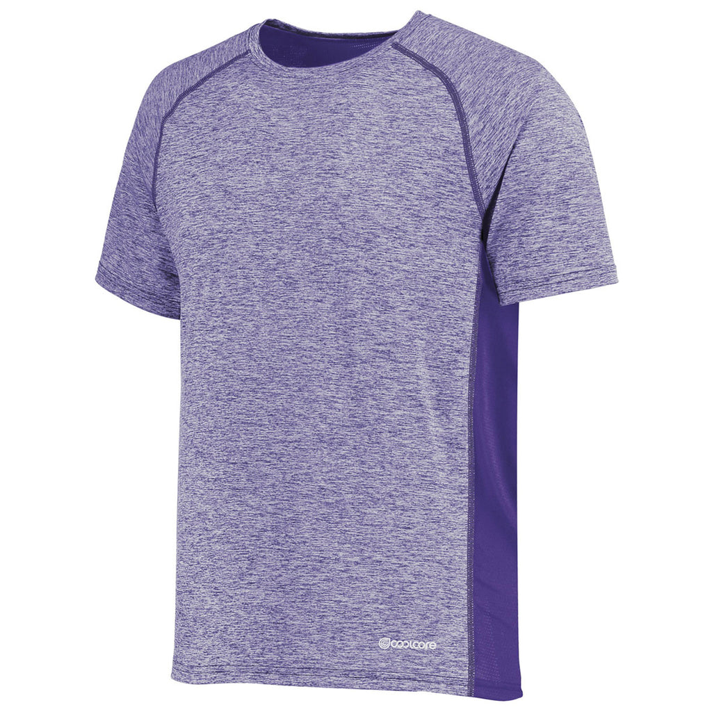 Holloway Men's Purple Heather Electrify Coolcore Tee