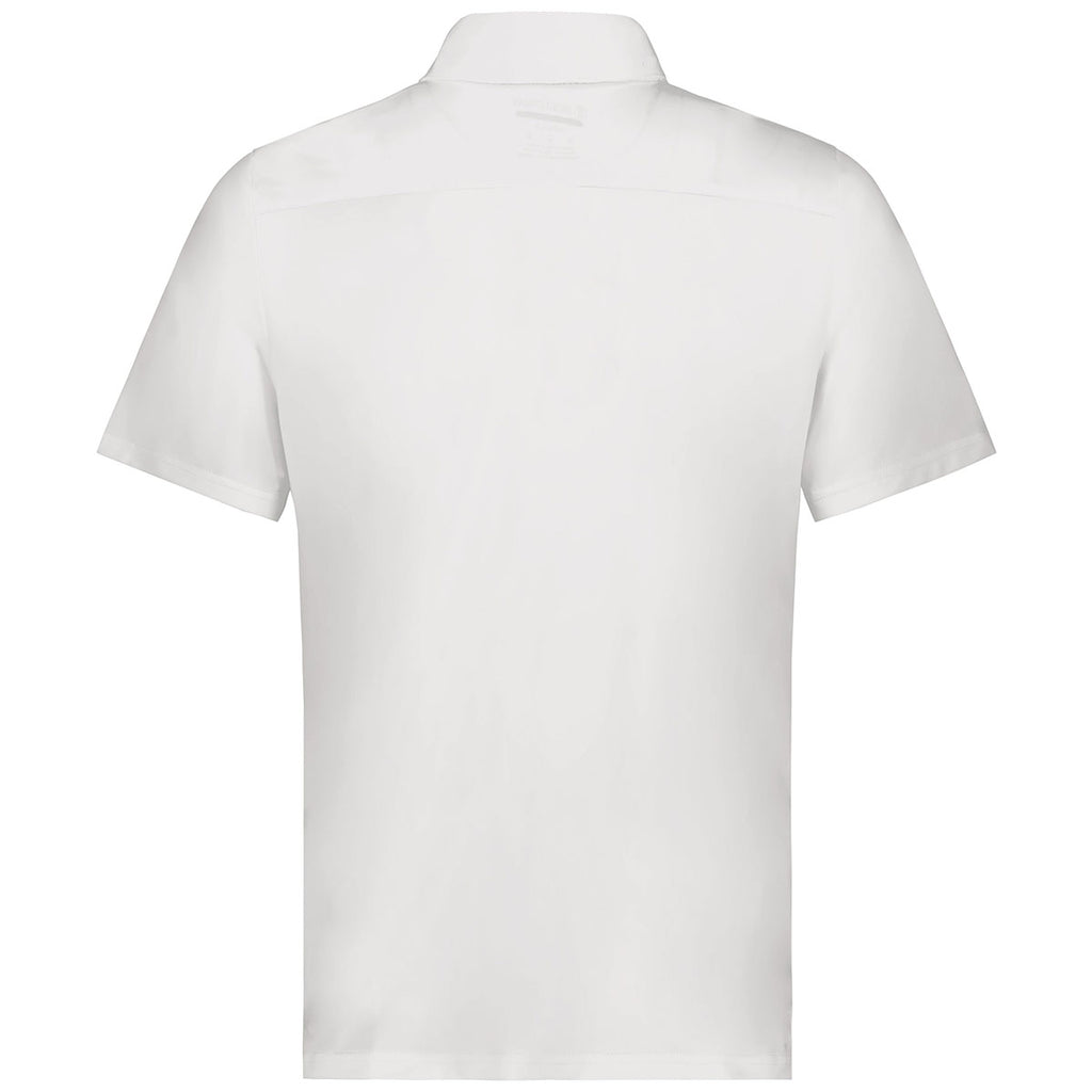 Holloway Men's White Electrify Coolcore Polo