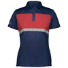 Holloway Women's Navy/Scarlet Prism Bold Polo