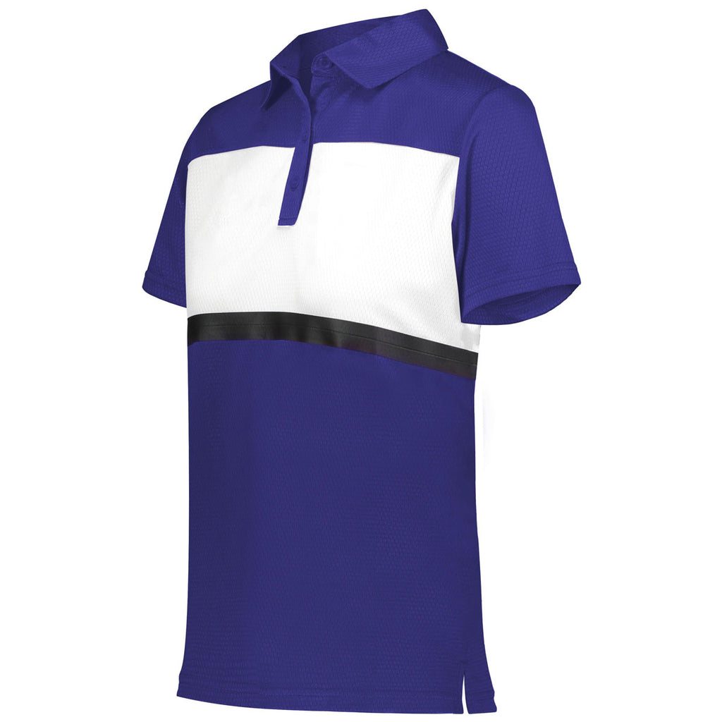 Holloway Women's Purple/White Prism Bold Polo