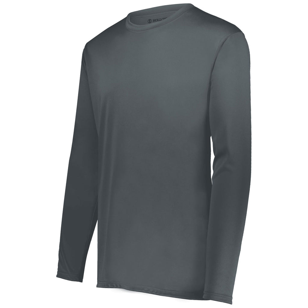 Holloway Men's Graphite Momentum Long Sleeve Tee