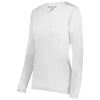 Holloway Women's White Momentum Long Sleeve Tee