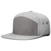 Richardson Charcoal/Heather Grey 7 Panel Twill Strapback