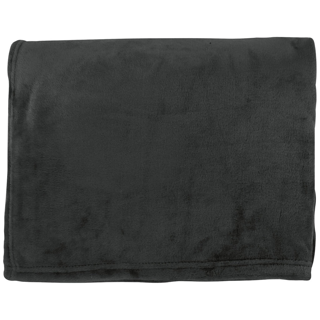 BIC Black Scott Flannel Fleece Blanket