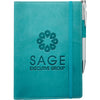 JournalBooks Turquoise Revello Refillable Notebook (pen sold separately)