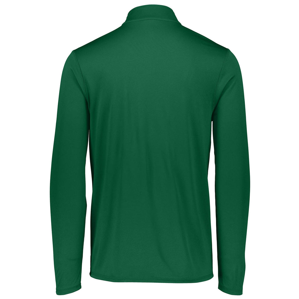 Augusta Sportswear Men's Dark Green Attain Quarter-Zip Pullover