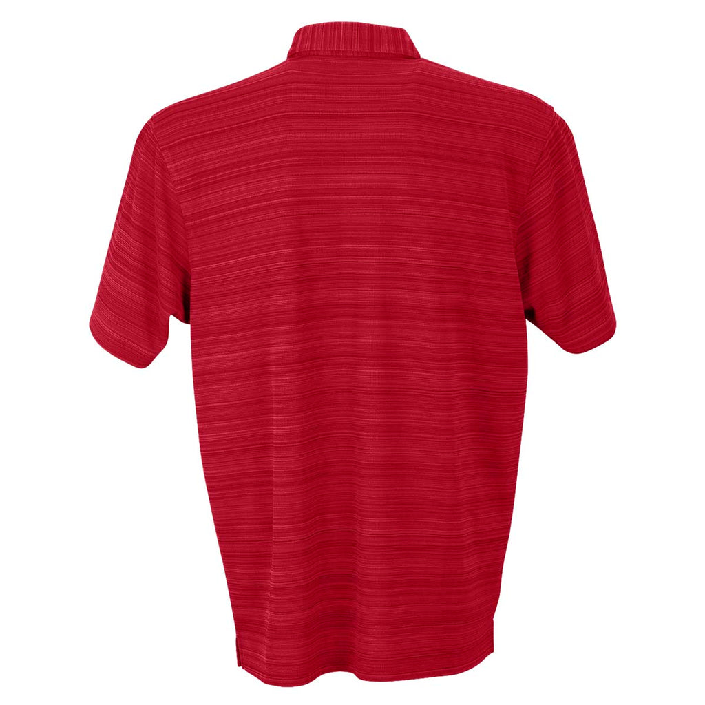 Vansport Men's Sport Red Strata Textured Polo