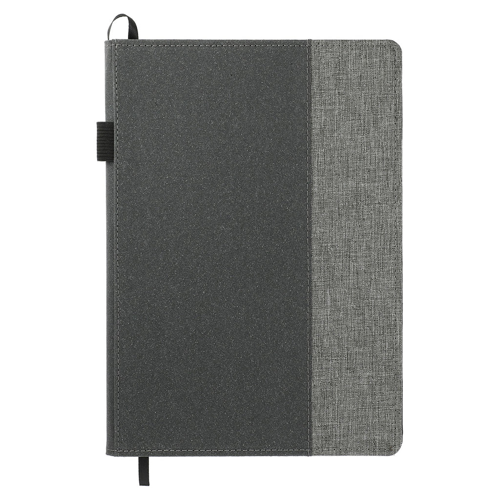 JournalBooks Grey 7" x 10" Reclaim RPET Refillable Notebook