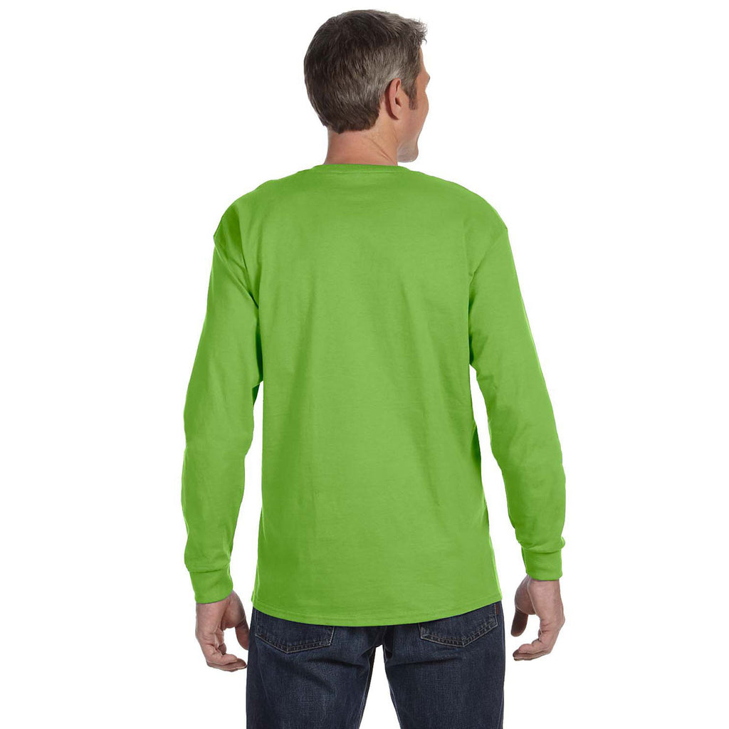 Jerzees Men's Kiwi 5.6 Oz Dri-Power Active Long-Sleeve T-Shirt