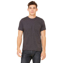 Bella + Canvas Unisex Dark Grey Heather Jersey Short-Sleeve T-Shirt