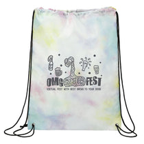 Leed's Multi-Colored Tie Dyed Drawstring Bag