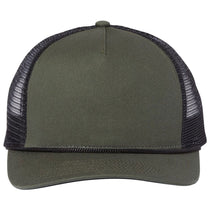 Dri Duck Unisex Fatigue/Black/Black Retro Rope Cap