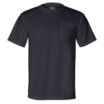 Bayside Men's Navy Union-Made Short Sleeve T-Shirt with Pocket