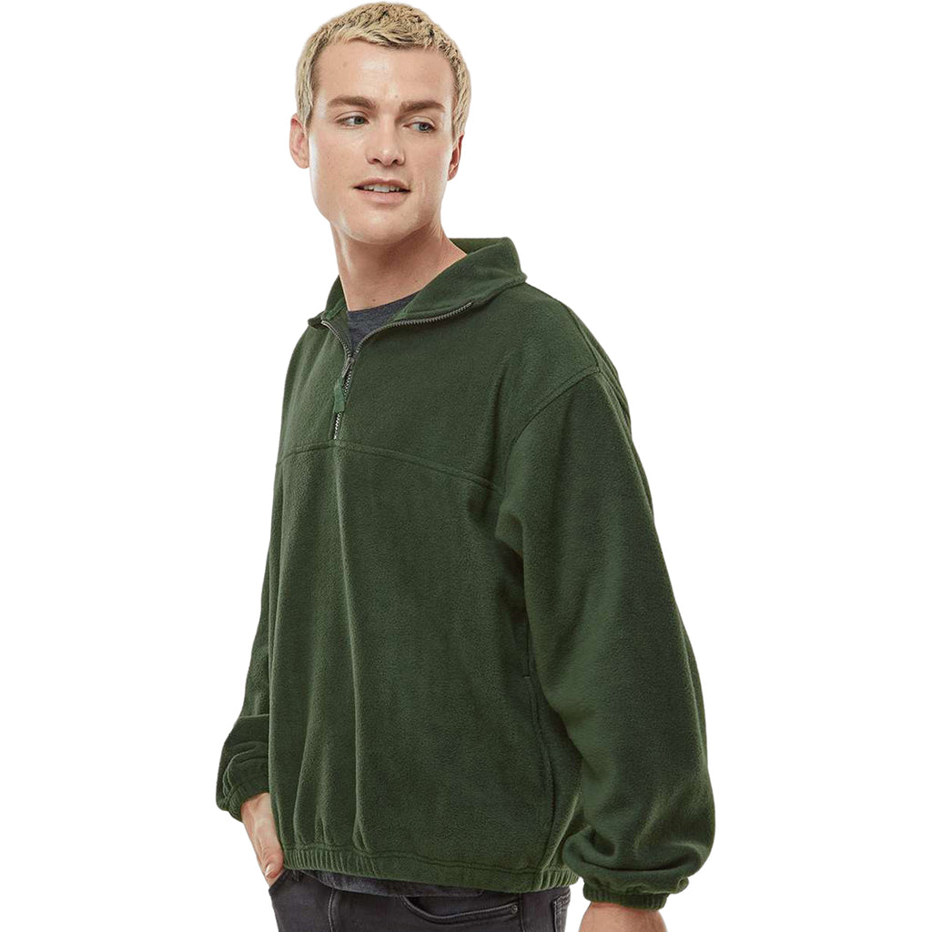 Burnside Men's Army Polar Fleece Quarter-Zip Pullover