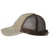 Sportsman Khaki/Brown Dirty-Washed Mesh Cap