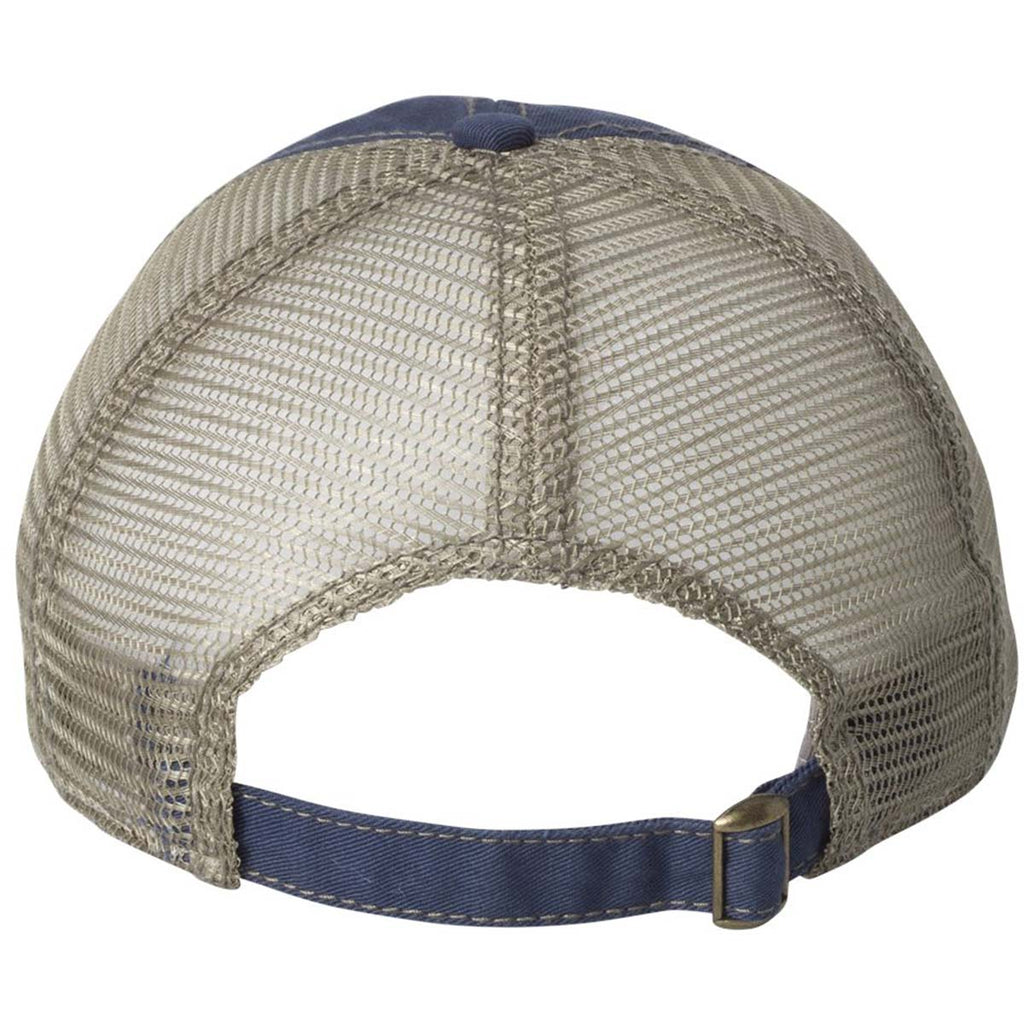 Sportsman Navy/Khaki Dirty-Washed Mesh Cap