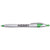 Hub Pens Green Trim Javalina Chrome Bright Pen with Blue Ink