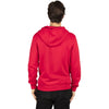 Threadfast Apparel Unisex Red Ultimate Fleece Full-Zip Hooded Sweatshirt