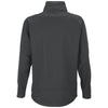 Vantage Men's Dark Grey/Sport Red Brushed Back Micro-Fleece Full-Zip Jacket