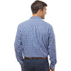 Burnside Men's Navy/White Gingham Technical Stretch Burn Shirt