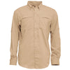 BAW Men's Khaki Long Sleve Fishing Shirt