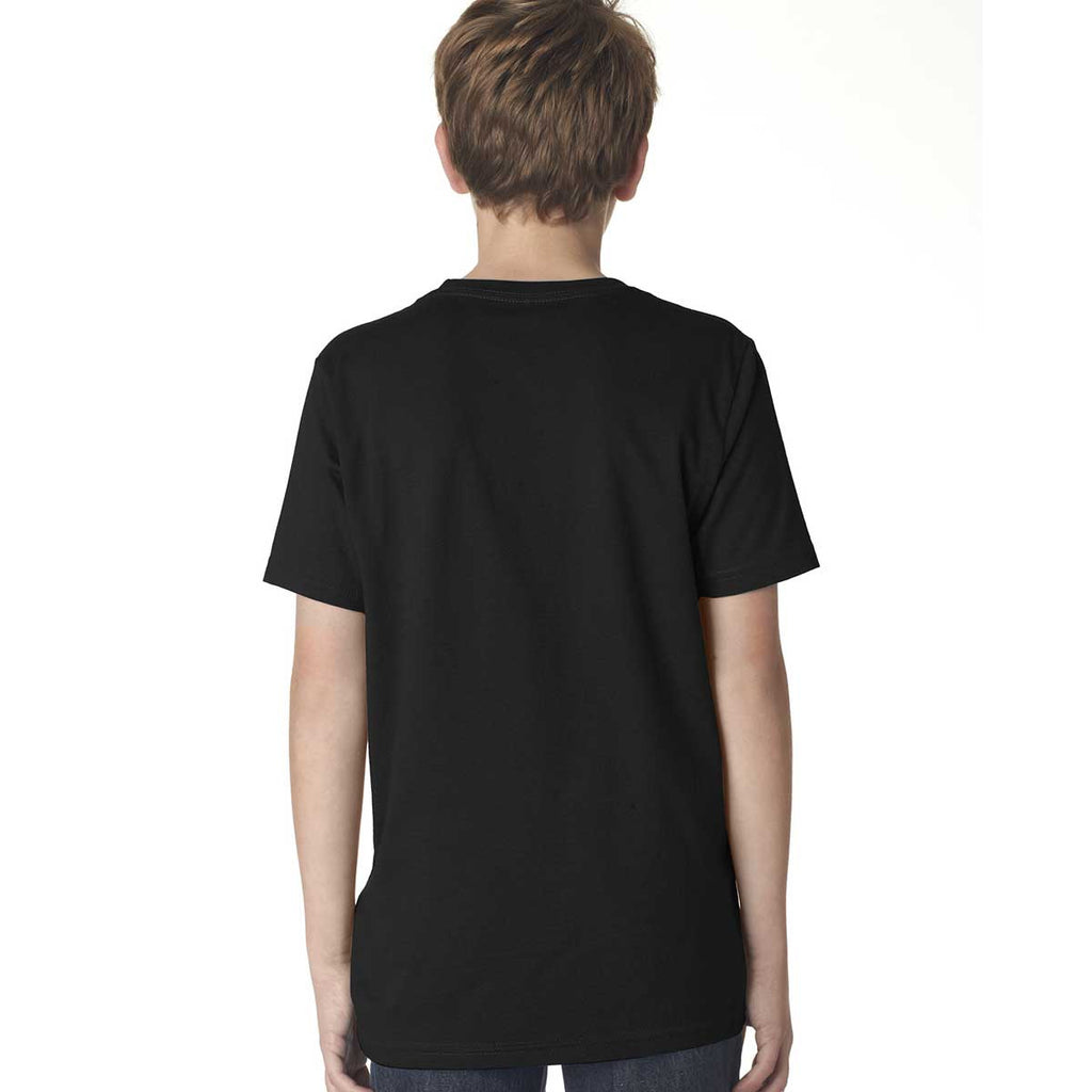 Next Level Boy's Black Premium Short-Sleeve Crew Tee