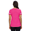 LAT Women's Vintage Heather Pink/Blended White Football Fine Jersey T-Shirt