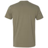 Next Level Men's Light Olive Premium Fitted Short-Sleeve Crew