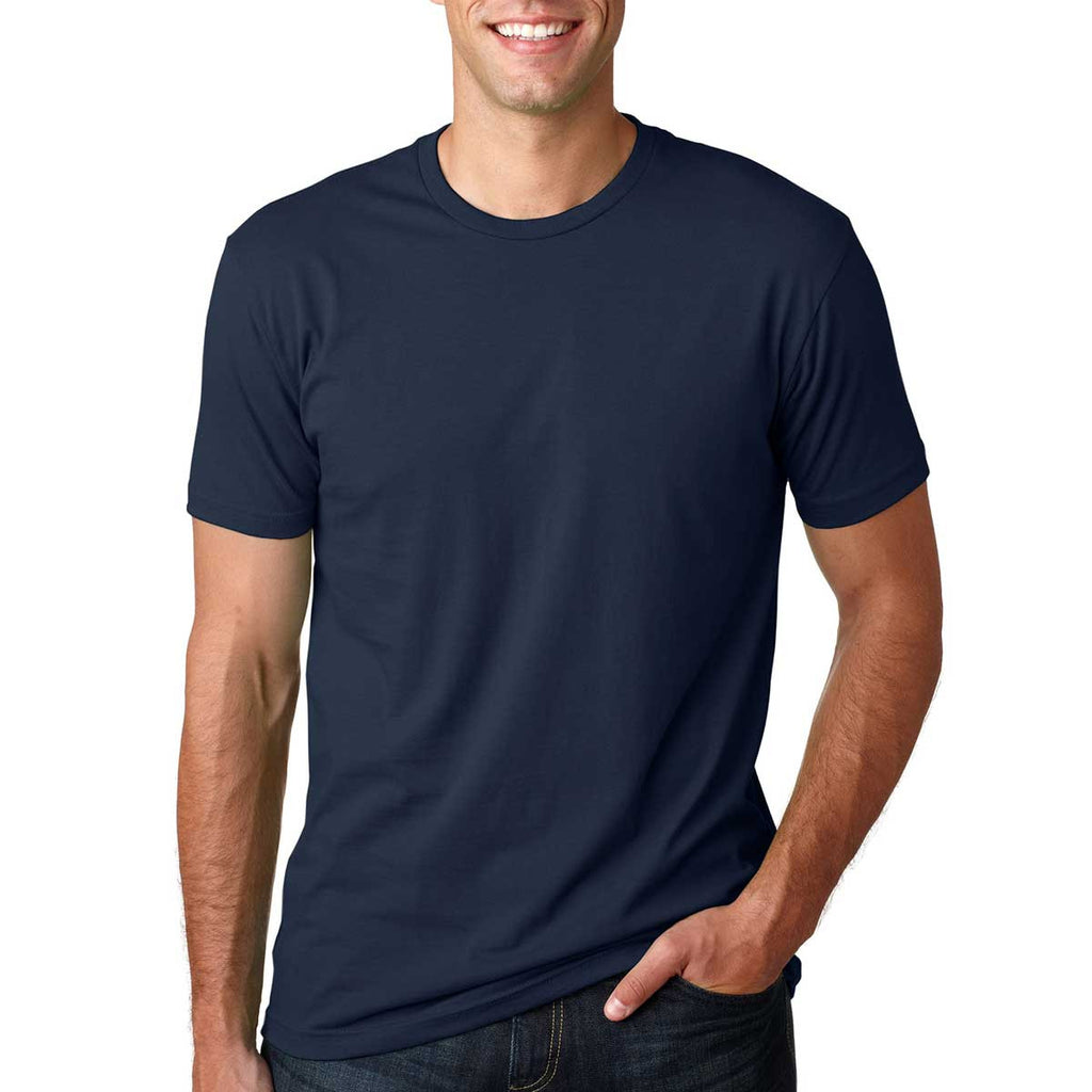 Next Level Men's Midnight Navy Premium Fitted Short-Sleeve Crew