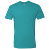 Next Level Men's Tahiti Blue Premium Fitted Short-Sleeve Crew