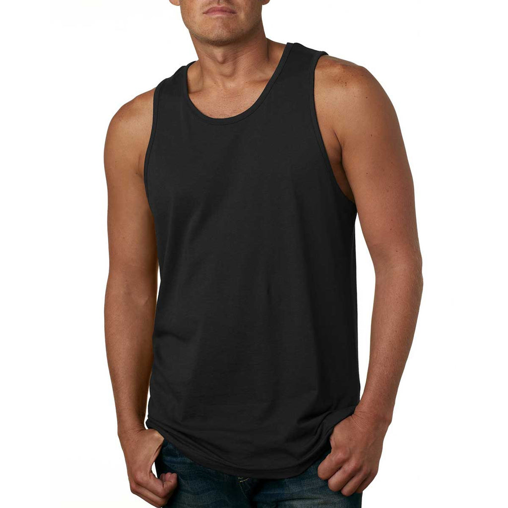 Next Level Men's Black Premium Jersey Tank