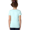 Next Level Girl's Ice Blue Princess CVC Tee