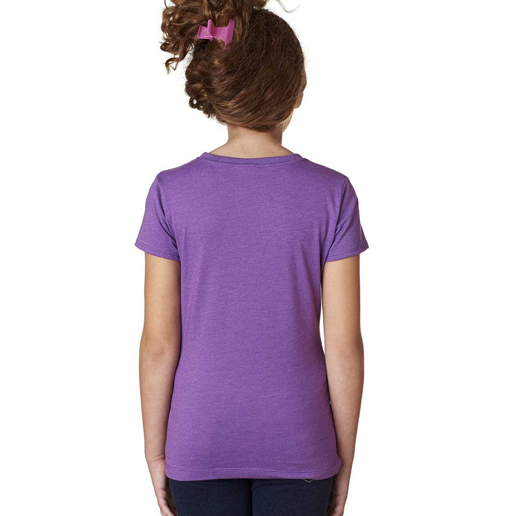 Next Level Girl's Purple Berry Princess CVC Tee