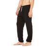 Bella + Canvas Unisex Black Fleece Long Scrunch Pant