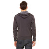 Bella + Canvas Unisex Dark Grey Heather Full-Zip Hoodie